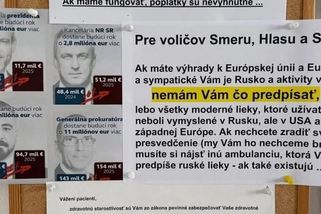 Sympatizantům Ficovy vlády a Ruska nemám co předepsat, vyvěsil si slovenský kardiolog na ordinaci - Novinky