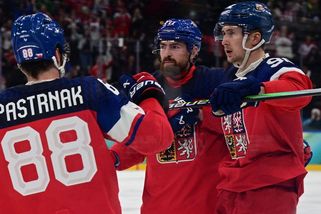 Snad jsem si to šetřil na Kanadu, přeje si Pastrňák. Nečas vtipkoval, že první zápas Češi gigantovi nechali - Sport.cz