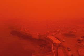 Prach ze Sahary zbarvil Krétu do ruda až oranžova - Novinky