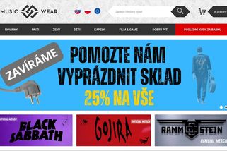 Temu poslalo ke dnu další český obchod. Končí prodejce hudebního oblečení Musicwear - Novinky