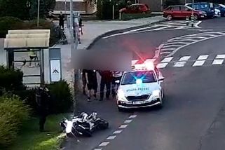 Prchající motorkář předvedl v Lounech skluz jako fotbalista - Novinky