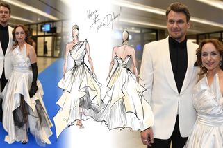 Tajemství šatů Tatiany Dykové z Českého lva: Dechberoucí model s objemnou sukní spolkl 40 metrů hedvábí