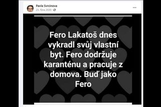 Svrčinová si smazala Facebook. Ke kontroverznímu příspěvku se nehlásí - Novinky