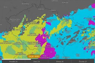 Dva dny to bude pořádná divočina. Fronta přinese nebezpečnou kombinaci srážek - Novinky