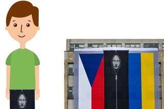 TMBK: Nevkusný mrtvý Putin na budově ministerstva? Ne, to jen blbě chápete - Seznam Zprávy