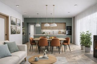 Spojení obýváku s kuchyní patří mezi největší stavební chyby. Majitelé toho zpětně litují