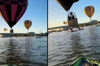 Kajakáře v Austrálii srazil do vody horkovzdušný balón. Kolizi zachytila kamera - Novinky