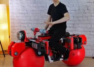 Všesměrová samovyvažující „motorka“ jezdí po dvou koulích