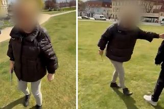 Starší žena vytáhla během demonstrace u Úřadu vlády na dva mladíky nůž - Novinky