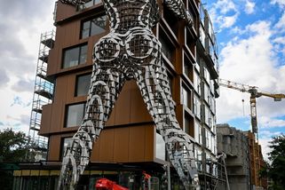 Kurátorka: Černý nemá sebereflexi. Symbol sochy je hrůzný, nemohla bych tam bydlet