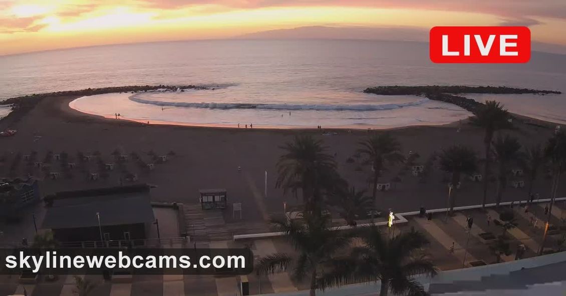LIVE Webcam Tenerife - Playa de Troya, Las Americas