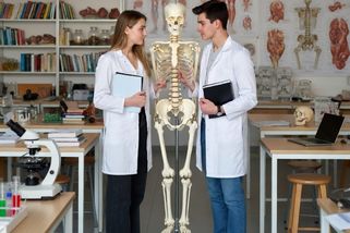 Středověk na lékařských fakultách. Studenti běžně...