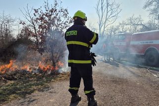 Ohněm k obnově přírody. V Národním parku Podyjí se pomocí plamenů na jaře zbavují suché trávy