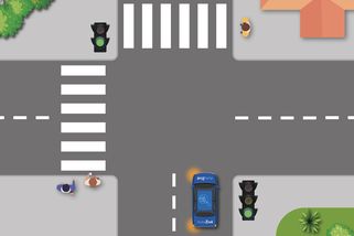 Křižovatka pouze s jedním autem. Přesto 92 % řidičů neví, jak se zachovat. Je to chyták