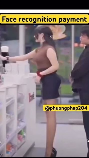Face recognition payment #online #future #funny #shorts #phuongphap204 #facepayment #life