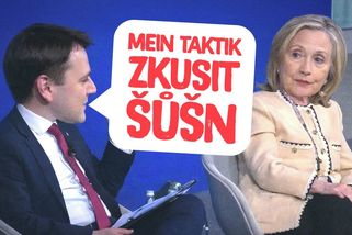 Vidím, že jste nervózní! Macinka přichystal Hillary Clintonové nejtrapnější chvilky v její kariéře | Události Luďka Staňka