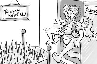 Kreslený vtip: Fakírova milenka - Médium.cz