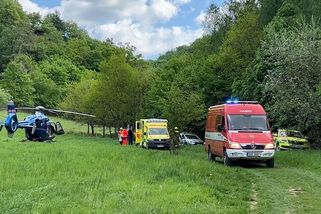 Žena se zřítila v náročném terénu na Berounsku, zasahovaly dva vrtulníky - Novinky