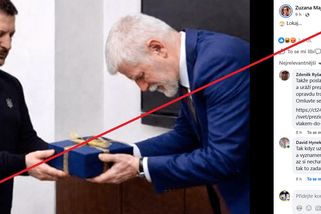 Neexistující dar v Kyjevě. Sociální sítě šíří AI snímek z návštěvy prezidenta Pavla