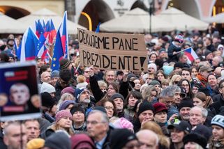 Demonstrace na podporu prezidenta Pavla - Novinky