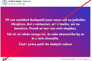 Rajchl tvrdí, že se Maďarsko bez Ukrajinců obejde. Data ale ukazují složitější realitu