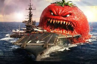 Nejšílenější film roku? Útok vraždících rajčat láká v traileru na poctivý brak