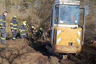 Myslivecký pes uvázl na Plzeňsku v podzemní noře. Se záchranou pomáhají hasiči - Novinky