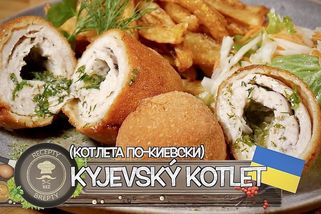 Kyjevský kotlet v křupavé strouhance plněný bylinkovým máslem | Jednoduché vaření bez breptů