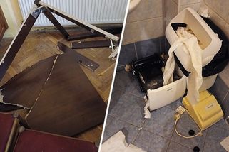 Na maturitních plesech se chovali jako dobytek. Někdo zničil dveře, toalety i nábytek