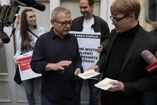 „Místo boje se prodali“. Sociální demokraté demonstrují proti Maláčové - Novinky