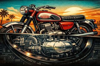 JAWA Californian: Motorka, která voněla Amerikou, ale patřila cizině - Médium.cz