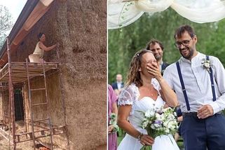 Hliněný slamák měl být domovem snů. Jana staví už jen s dětmi, muže srazil vlak