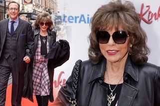 Nestárnoucí Joan Collins zářila v růžovém kostýmku po boku o 32 let mladšího manžela!