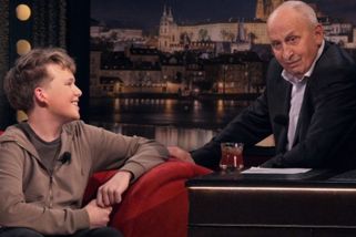 Mladý moderátor Tomáš Hrnčíř se Jana Krause nezalekl. Ostřílený bavič byl viditelně zaskočen