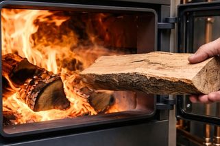 Spálením 1 kg dřeva s vlhkostí 0 % vznikne i 0,6 kg vody