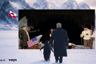 VTIP: Trump vzal tučňáka a vydal se na sever. Když to srovnáme s tím výletem na Kokořín...