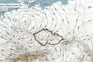 To tu nebylo víc než 10 let. V Česku je mimořádně nízký tlak vzduchu - Novinky