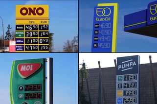 FOTO: Ceny paliv u Babiše, státních pump i soukromníků. Před Velikonocemi přišlo mírné zdražení - Novinky