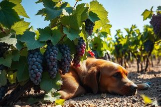 Snědl váš pes hroznové víno? Volejte veterinární pohotovost