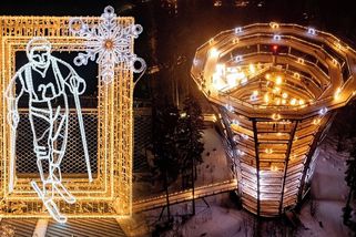 Krkonošskou Stezku korunami stromů po setmění oživuje 250 tisíc LED světel - Novinky