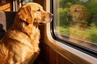 Pes se ztratil rodině na výletě, sám nastoupil do vlaku a vrátil se jím do Brna