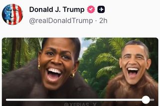 Trump na sociální síti sdílel video zobrazující Obamovy jako opice - Seznam Zprávy