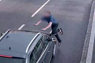 Policie zná totožnost muže, který v Ostravě skočil na jedoucí auto - Novinky