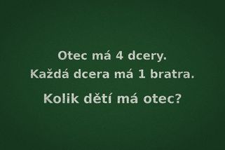 Otec má 4 dcery. Každá dcera má 1 bratra. Kolik dětí má otec? 50 % lidí to neuhádne - Médium.cz