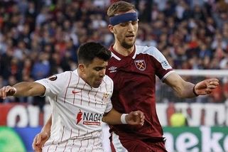 Sevilla - West Ham 1:0, West Ham se Součkem v úvodním osmifinále EL prohrál - Sport.cz