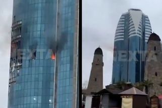 Silná exploze. Ukrajinci zasáhli ministerský mrakodrap v Čečensku - Novinky