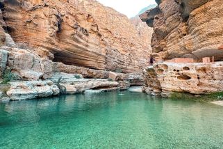 Koupání v překrásném ománském údolí? Musíte si ho zasloužit