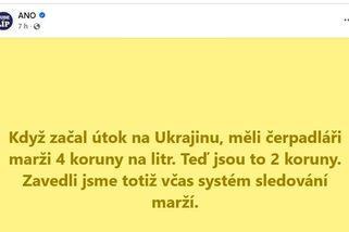 Babiš hřímá o nehorázných maržích pumpařů, ještě dopoledne se ANO chlubilo, jak to má pod kontrolou - Novinky