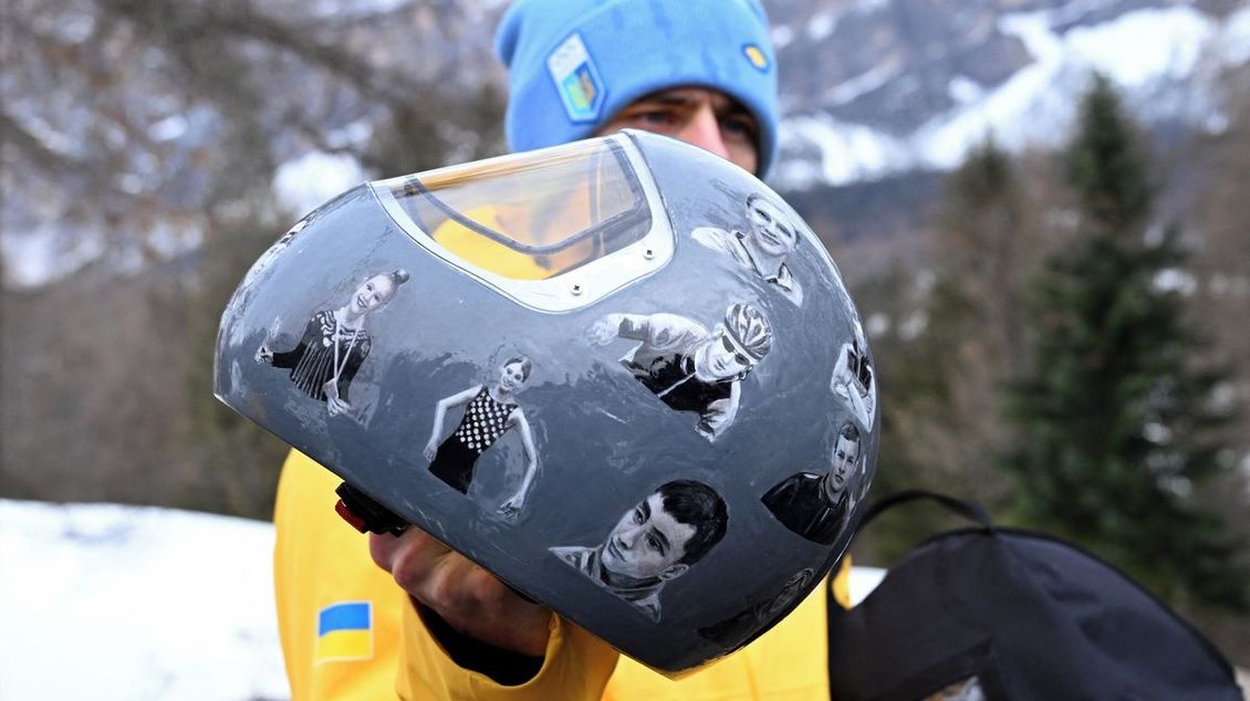 Glosa: Ukrajinský skeletonista neuhnul. Jeho helma bude slavná - Seznam Zprávy