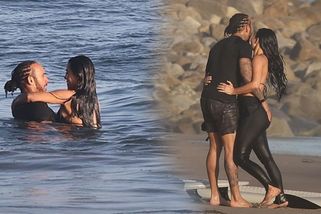 Na pláži od sebe nemohli odtrhnout ruce! Mezi Kim a Lewisem to jiskří jako blázen